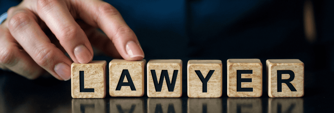 Alphabet blocks spelling ‘Lawyer'