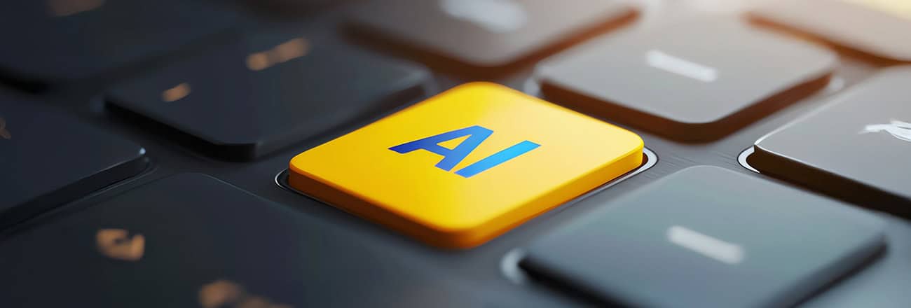 網站內容管理系統圖像，展示AI技術與網站管理的結合。.