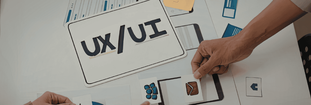 UX/UI design collaboration with interactive prototype planning.