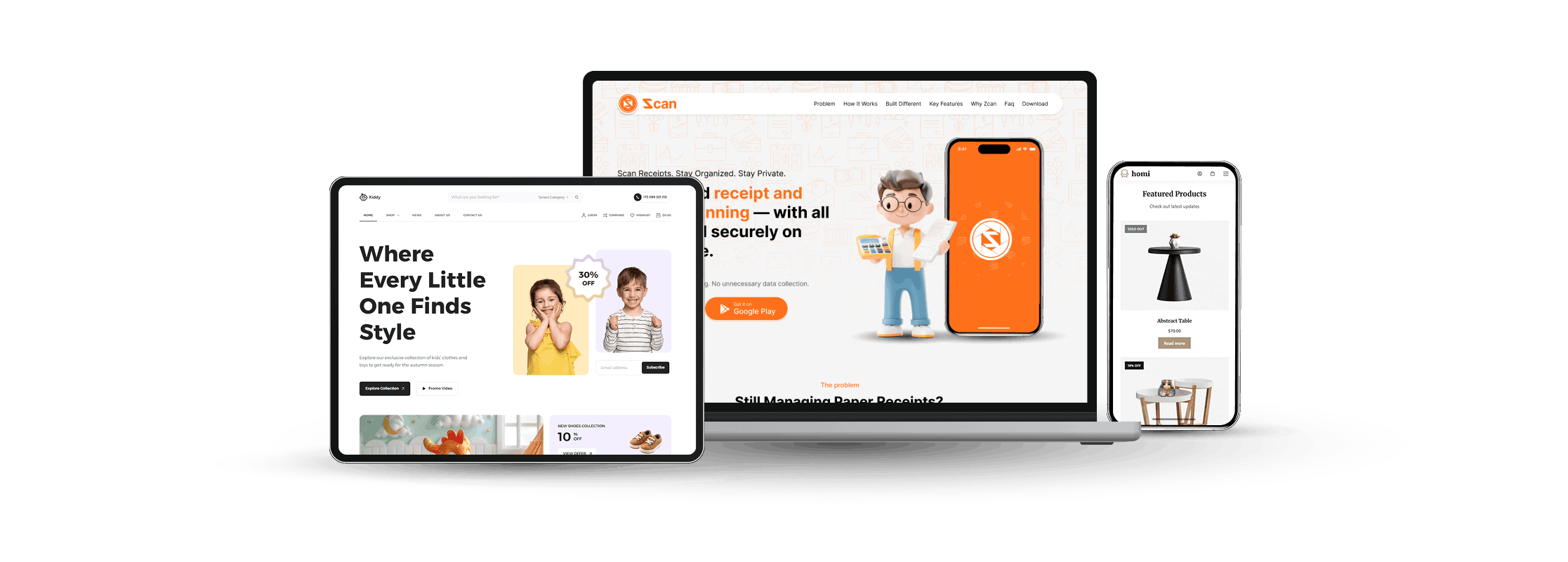 Website template mock up1