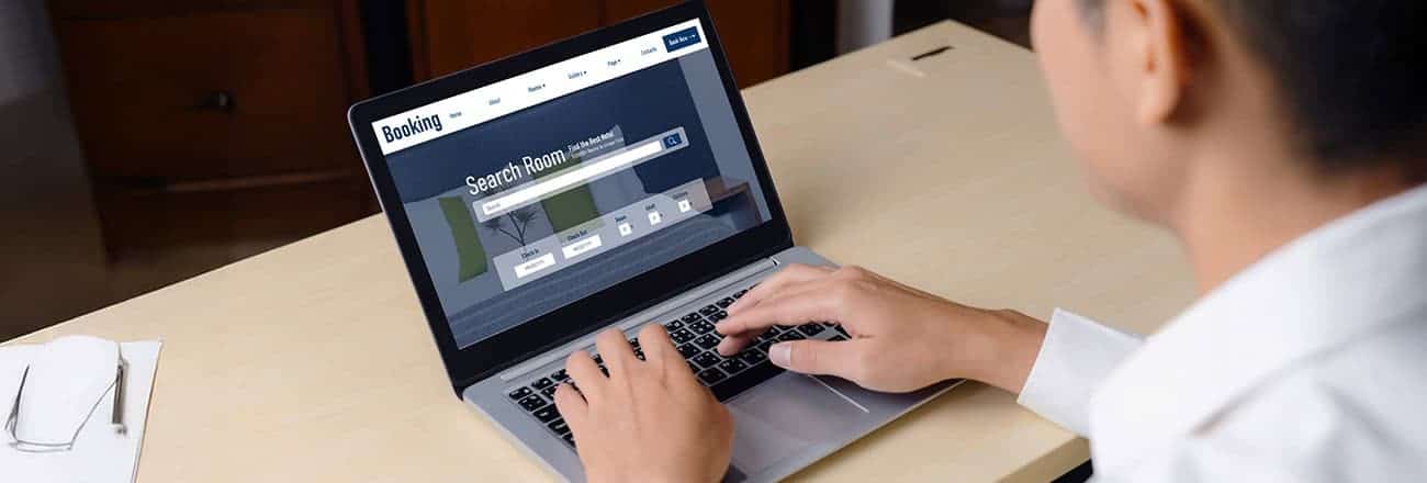 Designer working on a website design on a computer